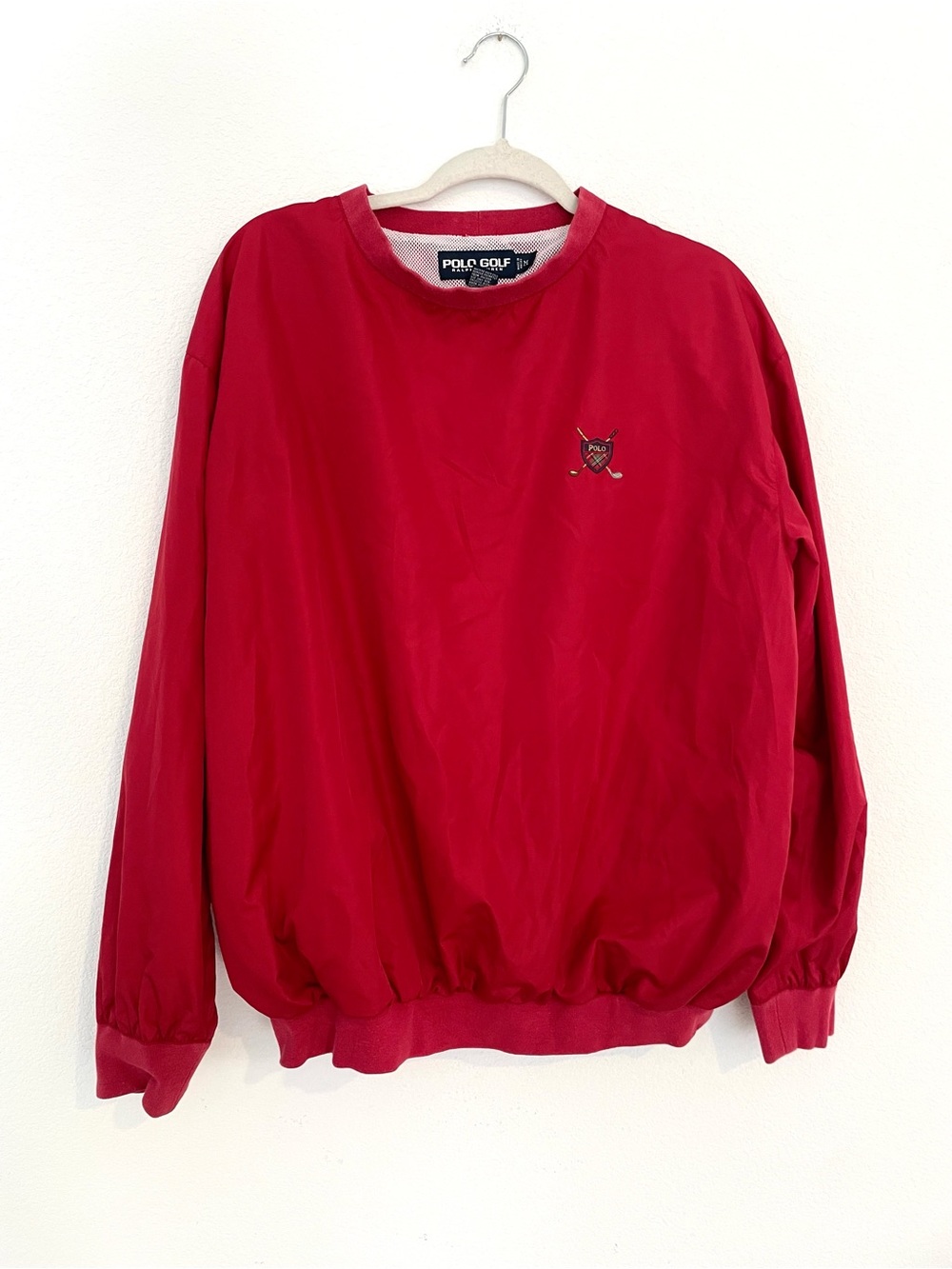 Vintage Polo Golf Classic Red Crewneck Windbreaker